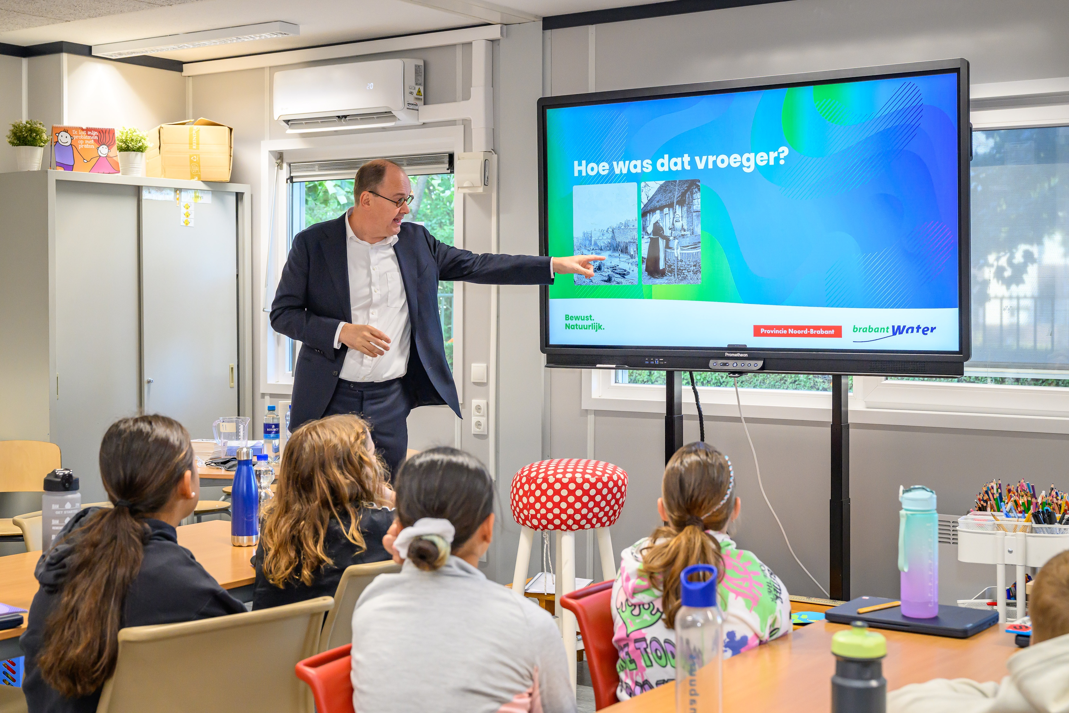 Rob van Dongen bij de gastles