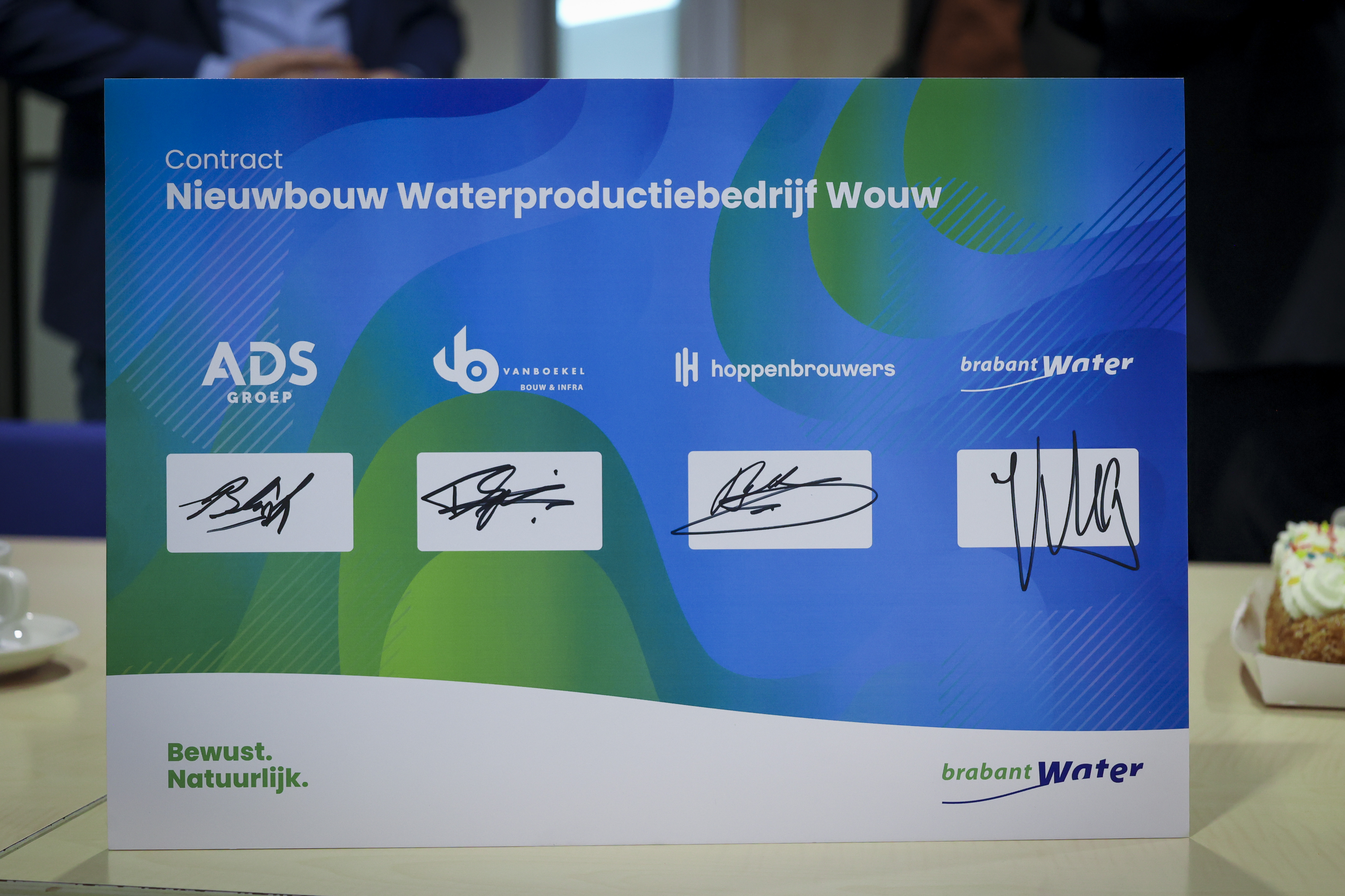 bord van ondertekening