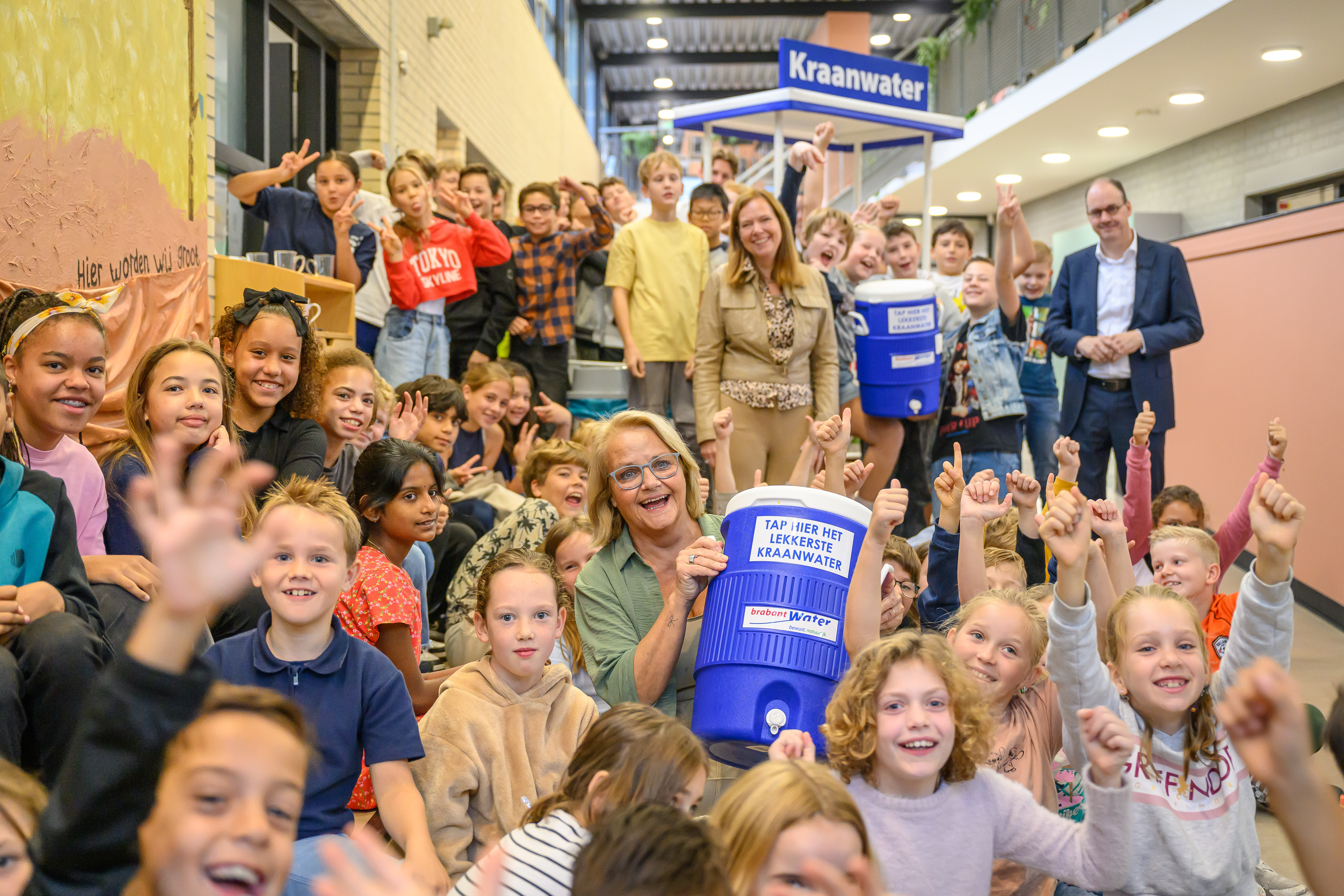 kinderen met ton