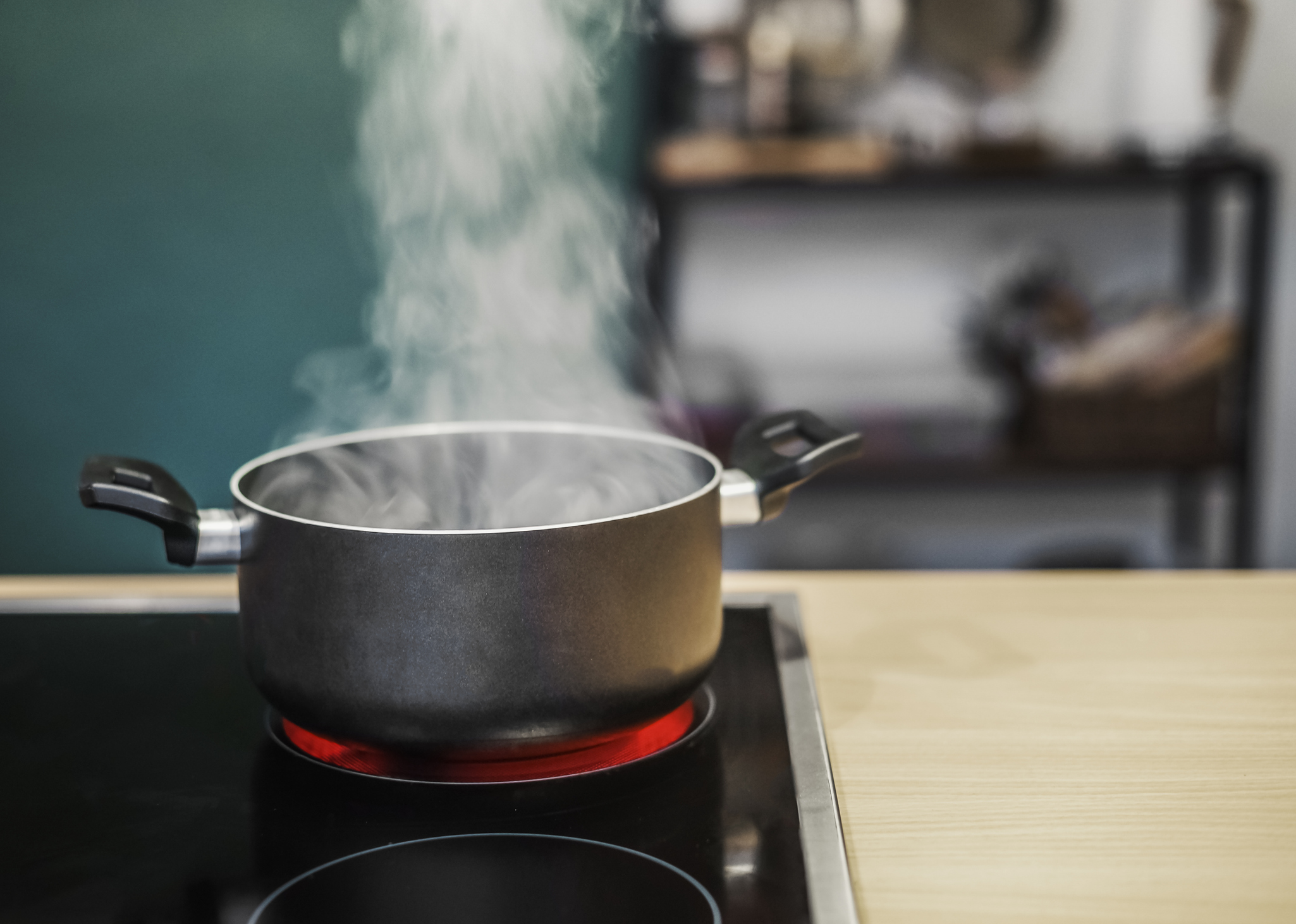 water koken in pannetje