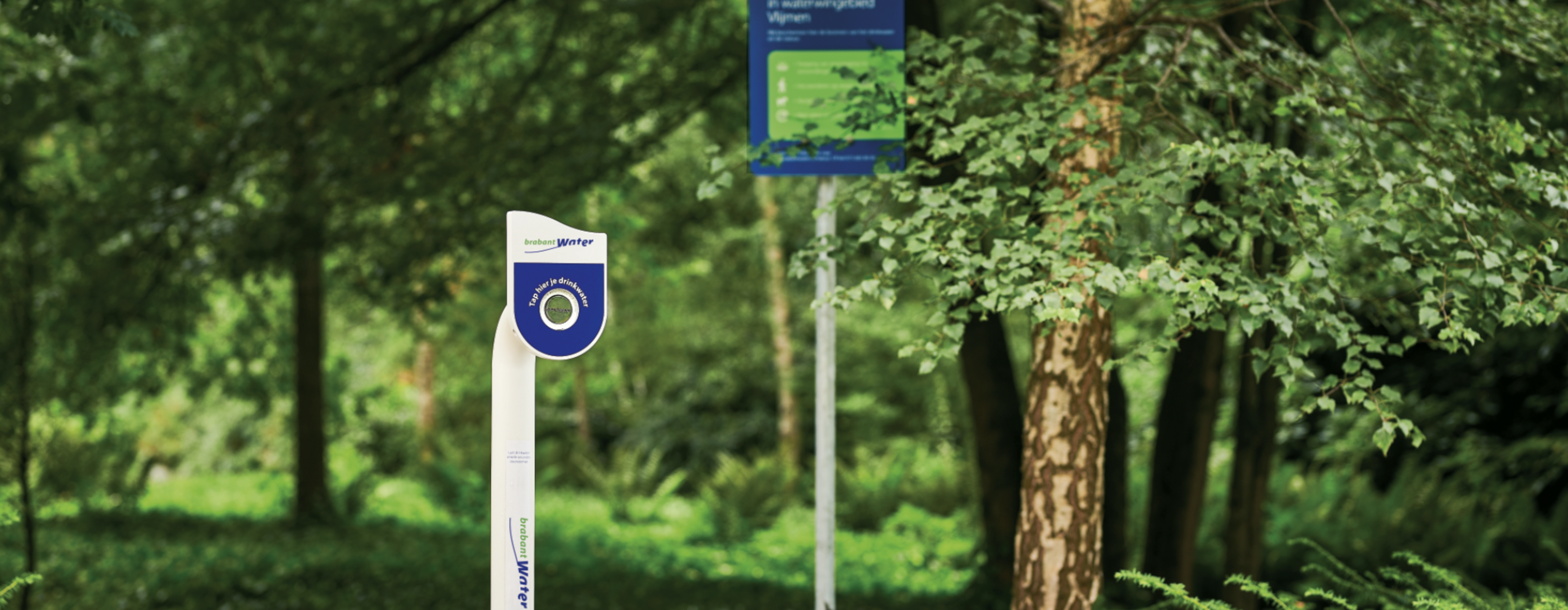 drinkwatertappunt in natuurgebied