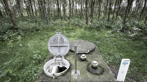 Waterput in de natuur